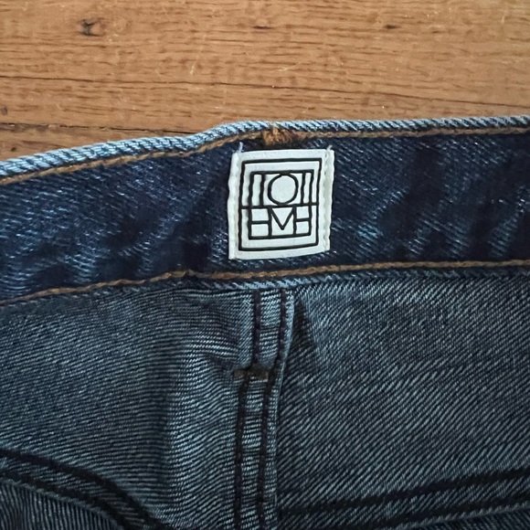 TOTEME Twisted Seam Straight Leg Ankle Jeans Medium Wash Size 29 - Picture 7 of 8